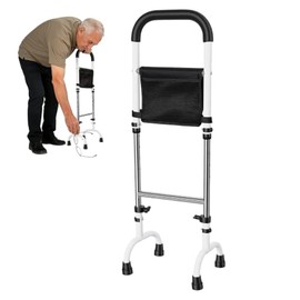 Standing Aid for Seniors with Soft Foam Handrail and Light, Height Adjustable Mobility Assist for Elderly, Couch Toilet Support Rail with Anti Skid Feet for Knee Surgery Recovery Bathroom Bedroom