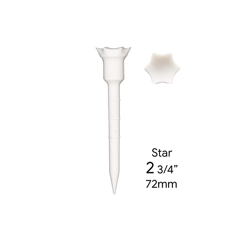 LIGNUM Unisex Star T Shirts 72mm Pack of 12 White