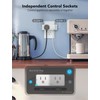 Govee Dual Smart Plug 2 Pack, 15A WiFi Bluetooth Outlet,