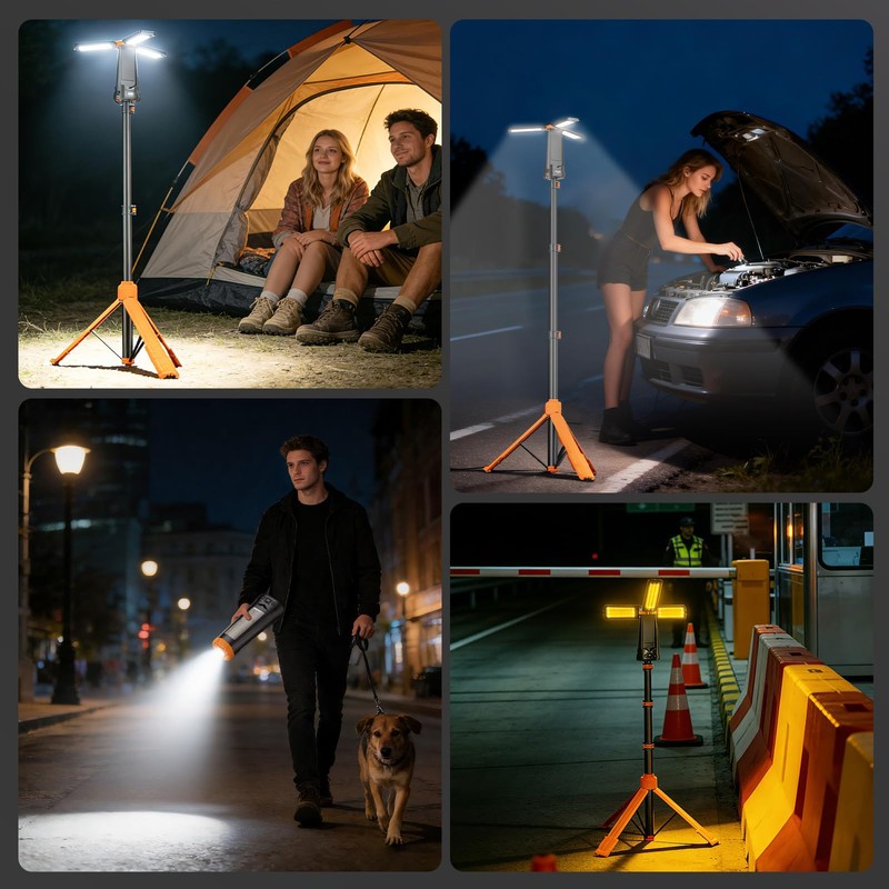 SKYFIRE Rechargeable Camping Light, 5500 Lumens LED Work Light with