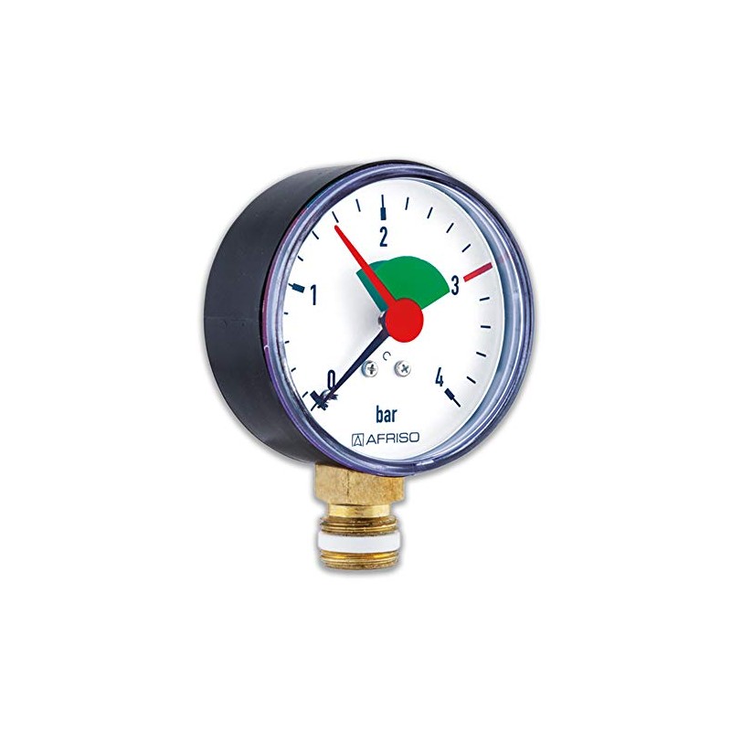 Tube Spring Pressure Gauge for Heating / Sanitary - Radial,