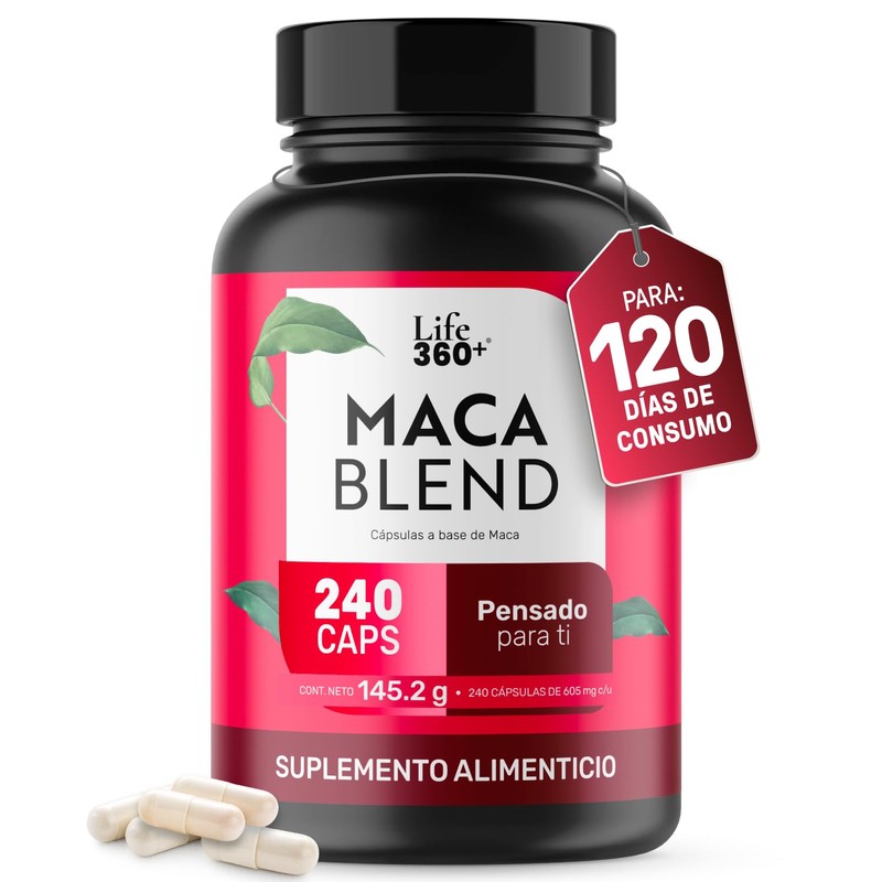 LIFE 360+ Maca Blend (Maca Negra, Amarilla y Roja)| 240