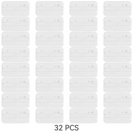 TITAWU 32Pcs Star Was Black Series 6 Inch Action Figure Display Stand, 1/12 Scale Figure Toy Display Support Holder Base with Peg, Organizer Bases Feet Stands, Clear