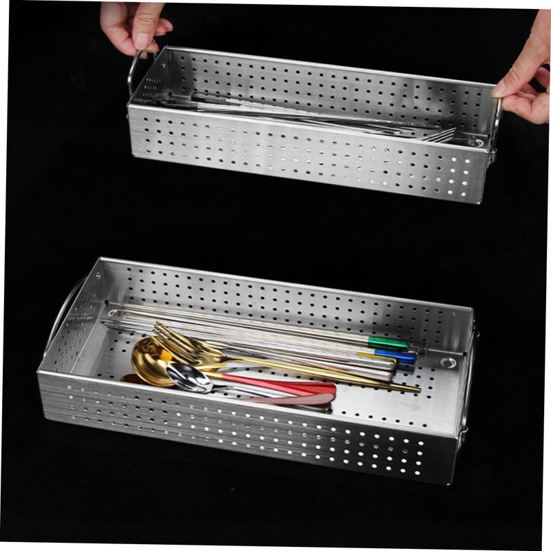LIFKOME Rectangular Chopstick Holder Drainage Design Easy to Use Cutlery