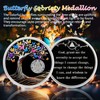 IELCJJ 16 Year Delicate Sobriety Coin, Recovery Colorful Butterfly Tree