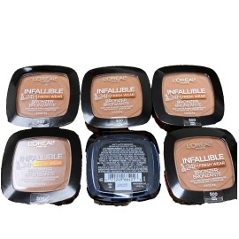 L'Oreal Paris 6PK- L'Oreal Paris INFALLIBLE 24H FRESH WEAR BRONZER 500 Dark, Soft Matte Finish