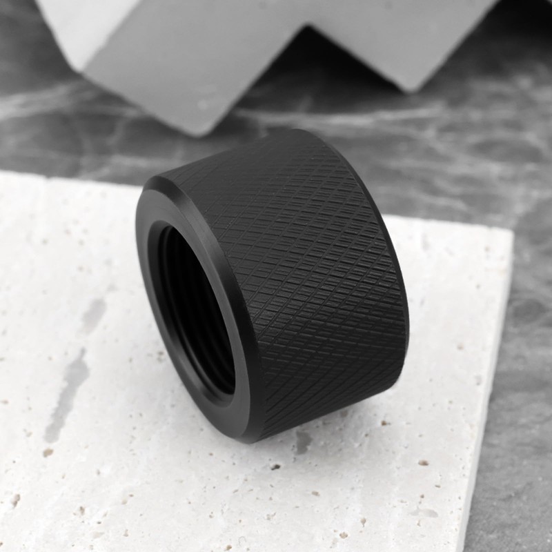 Briny River 2Pcs 5/8x24 Thread Protector Knurl Thread Adapters Suitable