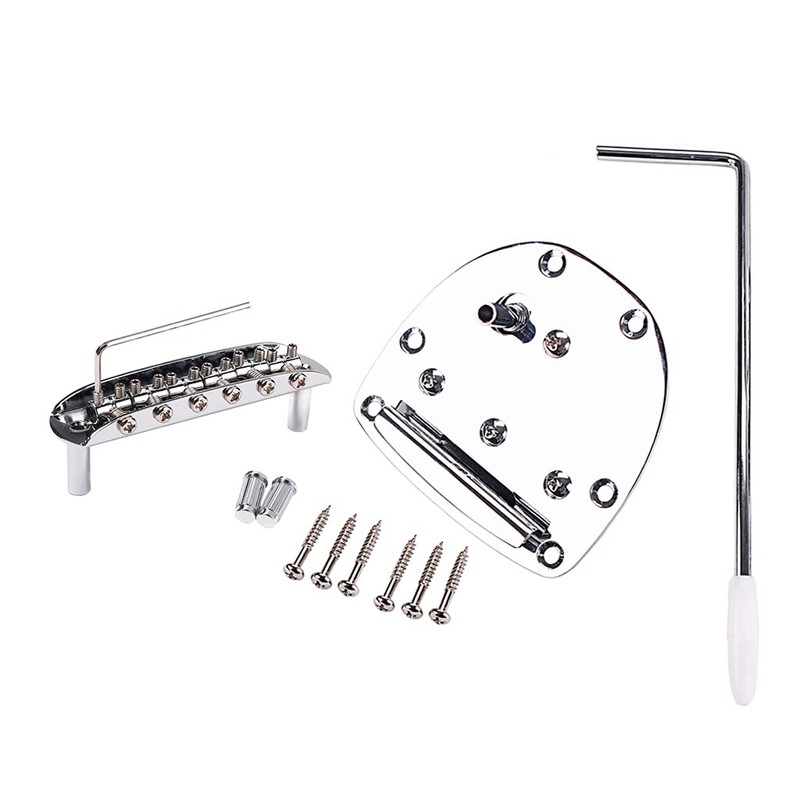 Alnicov Left handed Tremolo Vibrato Tailpiece Bridge Set for 6