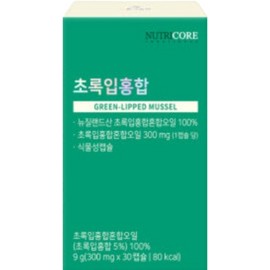 Nutricore Green Lipped Mussel 300mg x 30 capsules (1 month supply) / 뉴트리코어 초록입홍합 300mg x 30캡슐 1개월분