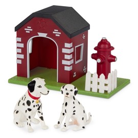 Terra by Battat - Firehouse Dogs - Juego de Juguete con Figura de Perro para niños de 3 años en adelante (3 Piezas)
