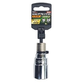 Ichinen Access Tool Division MUST TOOL Socket IM-1924O-6K Shaft Replaceable Double Socket 0.7/0.9 inch (19/24 mm) Hex 19705 0.25 inch (6.35 mm) Shaft Outslide