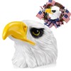 Yerliker 1 Pack Handcrafted Patriotic Eagle Head, 4th of July