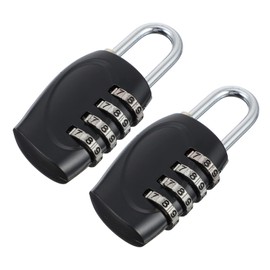 SHINEOFI 2pcs Combination Padlocks for Suitcases and Gym Lockers Portable Household Door Locks for Travel Keyless Security for Backpacks and Compact Durable Luggage Locks