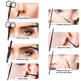 OranSee Manicura Set, MTQ 18 en 1 Manicura y Pedicura Profesional de Pedicura Profesional de Acero Inoxidable para Mujeres y Hombres Herramientas de Cortauñas Portátil con Cuero Negro Caso