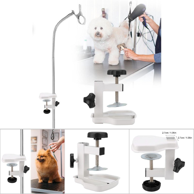 Pet Grooming Table Arms Hair Dryer Clamp Clip Holder(Inner Dia