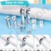Cimeton 30Pcs 1/2 Inch One Hole Pipe Strap Single Hole
