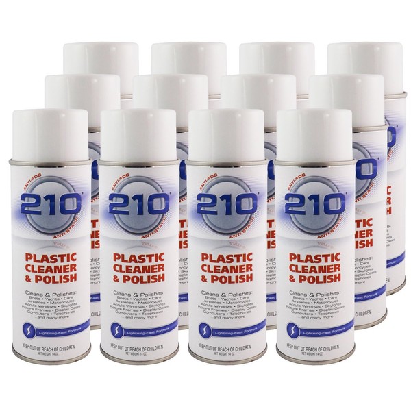 Sumner Laboratories 23304C-12PK 210 Plastic Cleaner/Polish Aerosol - 168 fl. oz., 12 Pack