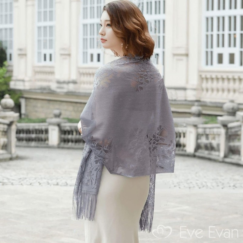 Evan EE01 Women's Stole, Lace, Formal, Weddings, After-parties, Congratulations, Condolences,