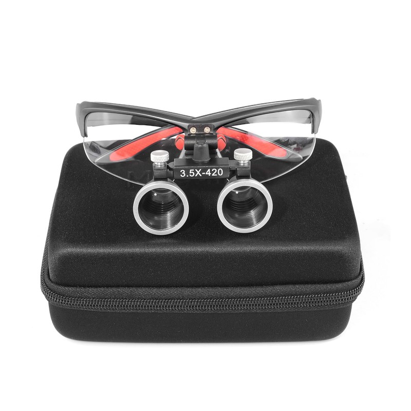 Kurtvenid 3.5x Magnifier 3.5X Binocular Magnifier Dual Use Adjustable Interpupillary