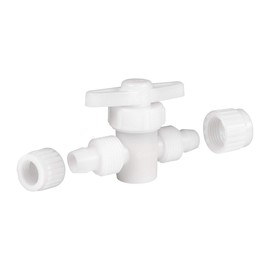 RecPro RV Plumbing Hardware | 06880 | 1/2" Compression Type 2-Way Stop Valve | Shutoff Fitting | Pex Pipe/Tubing Fittings (5 Fittings)