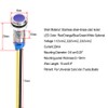 Gebildet 10Pcs 6mm 110V-220VAC LED Metal Indicator Light Waterproof Signal