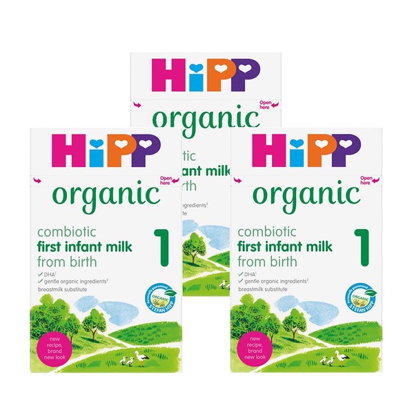HiPP 1 Organic Combiotic First Infant Milk, 800g | x3 Pack
