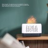 Humidifier 200ml White Hollow Flame Ultrasonic Atomization Silent Aroma Diffuser