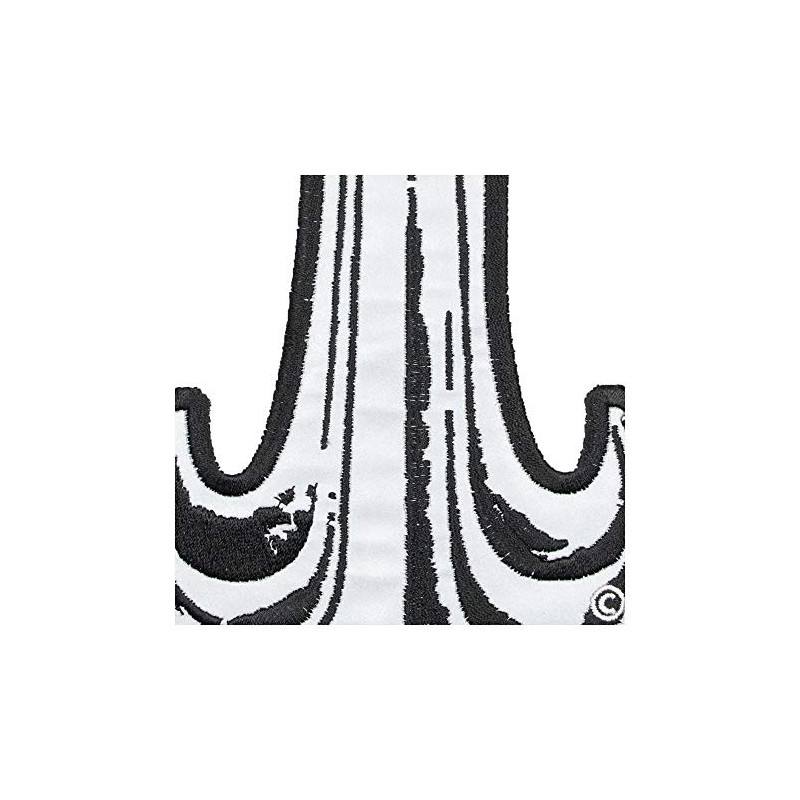 Reflective Steel Cross Patch, Large Size