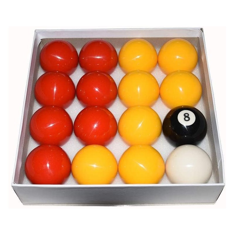 TGA Sports Billiard Balls Pool Ball Set (2-1/4 Inch Red