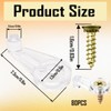 80 Pcs Storm Window Clips,Screen Clips to Hold The Screen