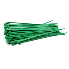 MroMax Cable Zip Ties 7.87 Inch x 0.19 Inch(L x W) Self-Locking Nylon Tie Wraps Green 100pcs