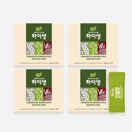 Hi Saeng Fermented brown rice enzyme high raw 30 sachets / 발효현미효소 하이생 30포X4개 / 장 소화 건강 국내산 무농약 곡물발효 특허기술 유산균