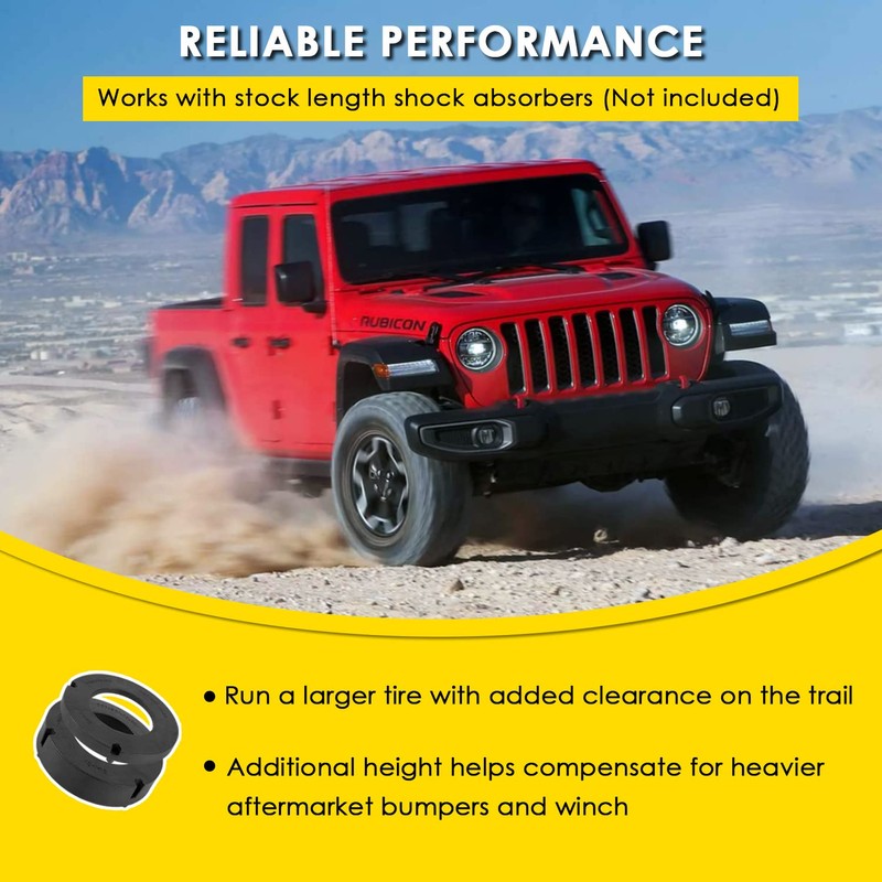 1155300 JT: 1.5” High Performance Spacer Leveling Kit Fits for