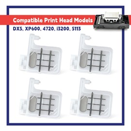Dusledel 4pcs DX5 Eco Solvent Printer Ink Damper for XP600 4720 i3200 5113 Print Head, Replacement for Roland for Mutoh for Mimaki