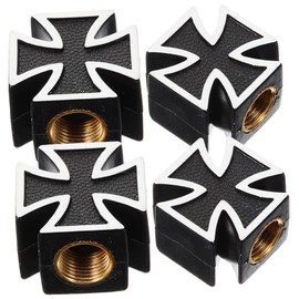 VINTORKY Pack of 4 Decorative Tyre Caps Valve Caps for Wheel Tyres Anti Theft Valve Caps Valve Stem Caps for Car Tyres Tyre Dust Caps Car Valve Cap Copper Metal Truck