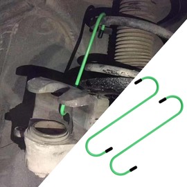 Honibaoto 2PCS Car Brake Caliper Hooks, Auto Brake Caliper Hangers with Rubber Tips, Universal Durable & Rust-Proof Automotive Tools for Braking, Axle, Bearing, Suspension Work (Green)