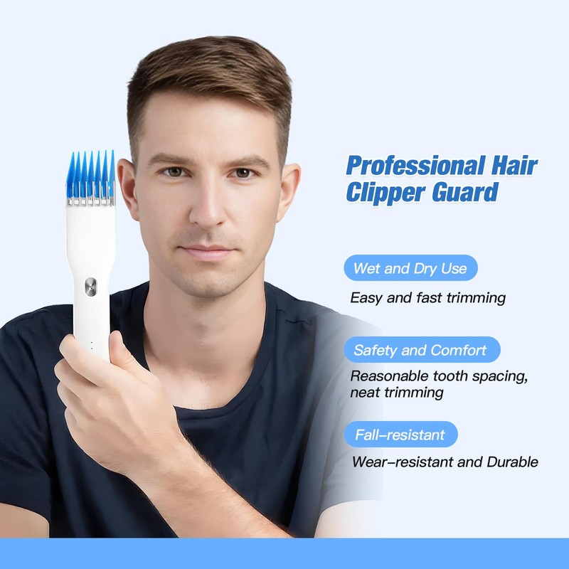 ZOCONE 10 Pcs Hair Clipper Guards Combs, 10 Sizes Guide