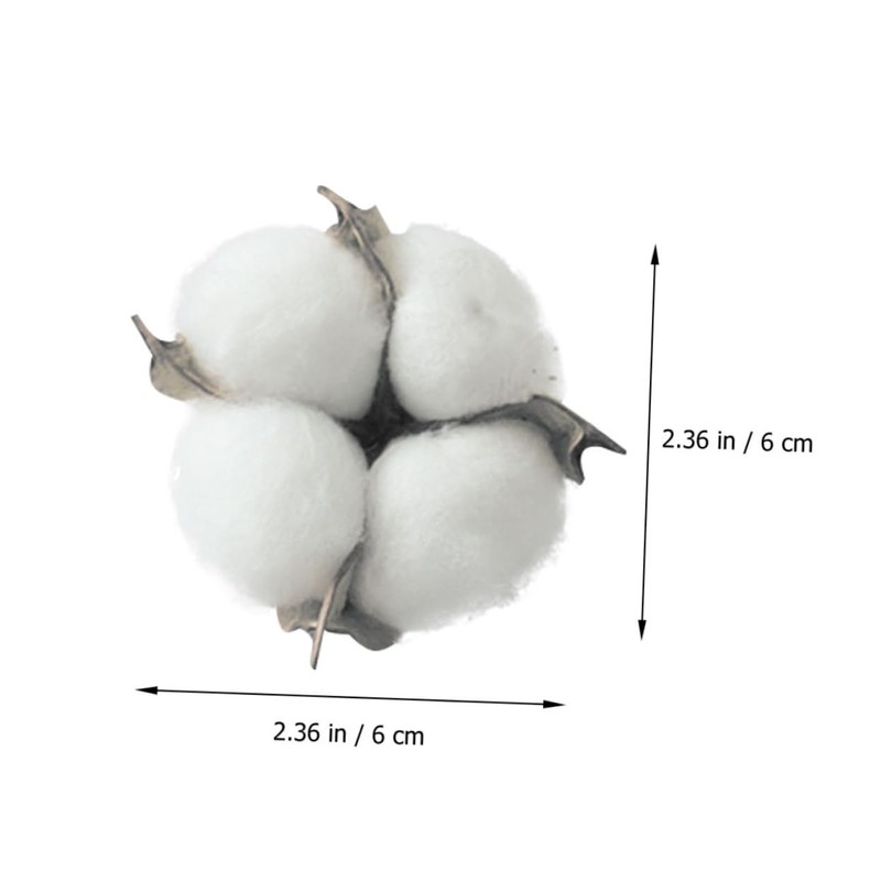 CHILDWEET Christmas Tree Decorations 10pcs DIY Cotton Ball Ornaments Soft