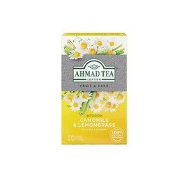 Ahmad Teas - Camomile & Lemongrass 1.4oz - 20 Tea Bags, Brown