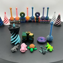 Fidget Toys! Infinity cube, impossible pass through, fidget spinner, dropping ball fidget