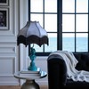 Tristan Home Premium Classic Victorian Style Bell Shape Scallop Velvet