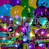 Skyygemm 56 Pcs 80s Hanging Decorations with Lights Back to