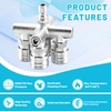 Quadruple Pressure Washer Tips, 4 in 1 Power Washer Nozzle,