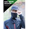 ROCKBROS Balaclava Ski Mask, Thermal Full Face Mask with Brim,