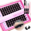 zanlufly Lash Clusters KIt D Curly Lash Extension Kit Volume