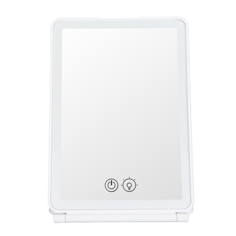 LED Makeup Mirror 3X Magnifying Lighted Compact Rechargeable Portable for
