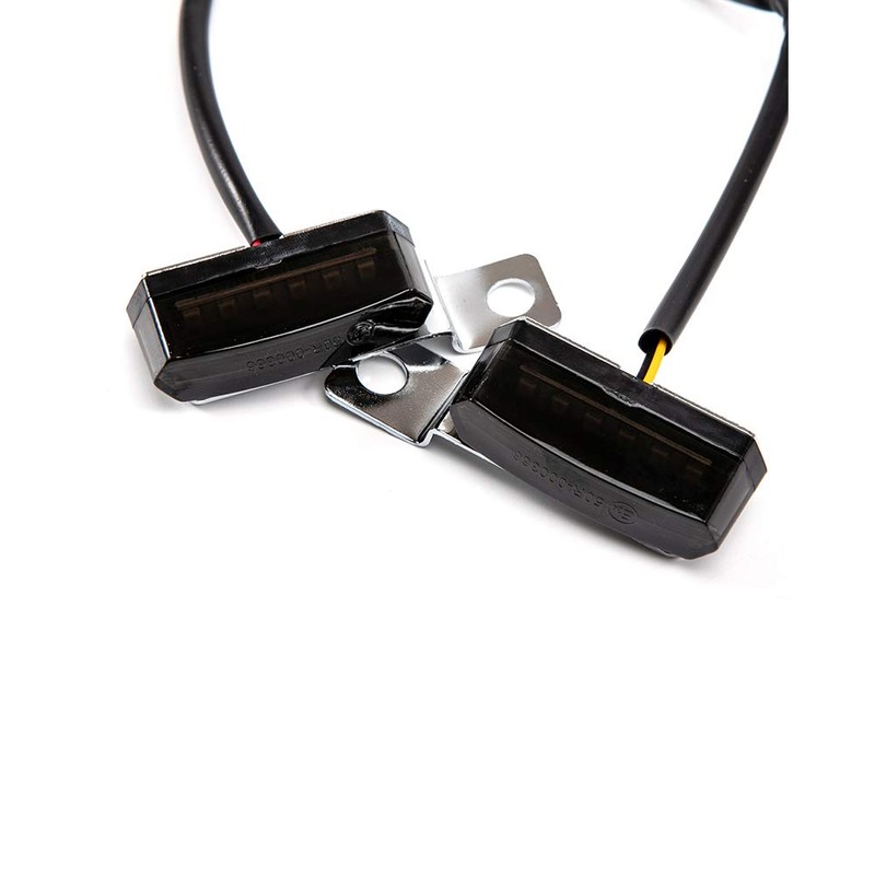 evomosa Motorcycle Mini LED Indicator Light Flowing Water Flashing Indicator