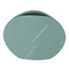 Leaves Pattern Ceramic Vase Nordic Style Dark Green Flat Leaf