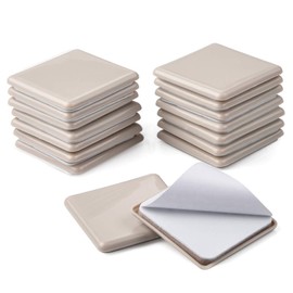 Ezprotekt 6,3 cm quadratisch Möbelgleiter Gleiter 16 Stück Möbel Bein selbstklebend Bodenschoner Teppich beweglichen Pads Movers