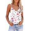 SAUKOLE Summer Tank Tops for Women V Neck Fashion Sleeveless